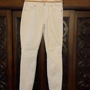 Cabi Skinny White Jeans